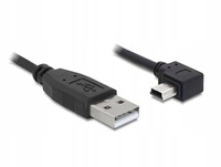 Kabel USB A(M)->Mini USB BM5P(M) kątowy 2m