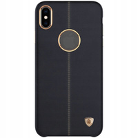 Etui Englon Leather Cover Apple iPhone XS Czarne