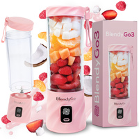 Oryginalny Blender BlendyGo 3 - Bezprzewodowy Blender Kielichowy USB | różowy