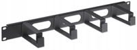 Organizer kabli 1U 4x67mm Rack 19 cali czarny