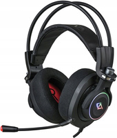 Słuchawki gamingowe dla graczy, nauszne RGB z mikrofonem