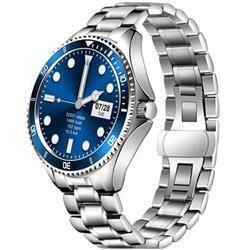 GARETT Smartwatch Garett Men 4S srebr-niebies,stal