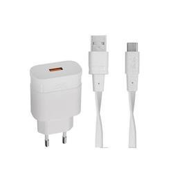 Rivacase Ładowarka Sieciowa + USB-C 18W QC 3.0 biała