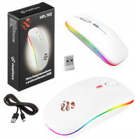MYSZKA BEZPRZEWODOWA MYSZ DLA GRACZY CICHA LED RGB