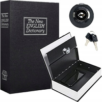 SEJF KASETKA KSIĄŻKA NA PIENIĄDZE KLUCZE METALOWA