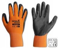 RĘKAWICZKI RĘKAWICE ROBOCZE OCHRONNE NITRYLOWE 9