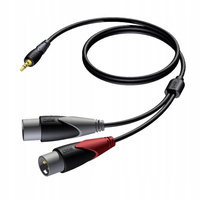 Kabel 3,5mm Jack Męski Stereo - 2x XLR Męski 3 M