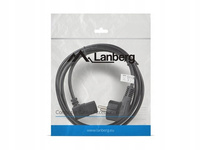 Kabel zasilający CEE 7/7 - IEC 320 C13 kątowy