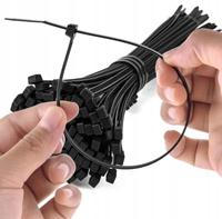 OPASKI ZACISKOWE TRYTKA TRYTYTKI CZARNE 100 SZT