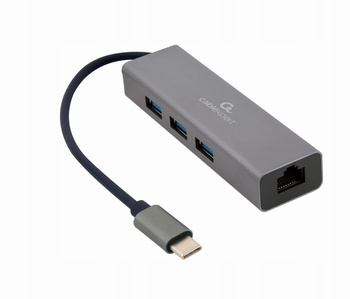 Adapter sieciowy z hubem USB Gembird RJ-45 1 Gbps
