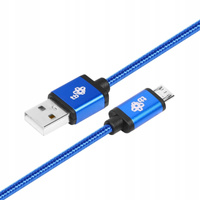 TB Kabel USB-Micro USB 1.5 m niebieski sznurek