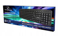 Klawiatura multimedialna przewodowa USB Nashville