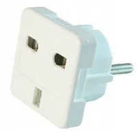 Adapter zasilania ANG/PL (Wtyk PL/Gniazdo ANG)