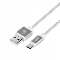 TB Kabel USB-USB C 1.5m srebrny sznurek