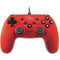 SteelPlay Kontroler przewodowy PC/PS3 czerwony