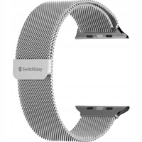 Pasek Mesh do Apple Watch 42/44/45mm srebrny